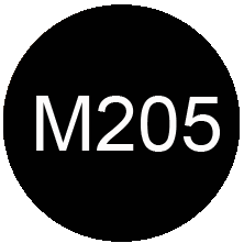 Чёрный № M205